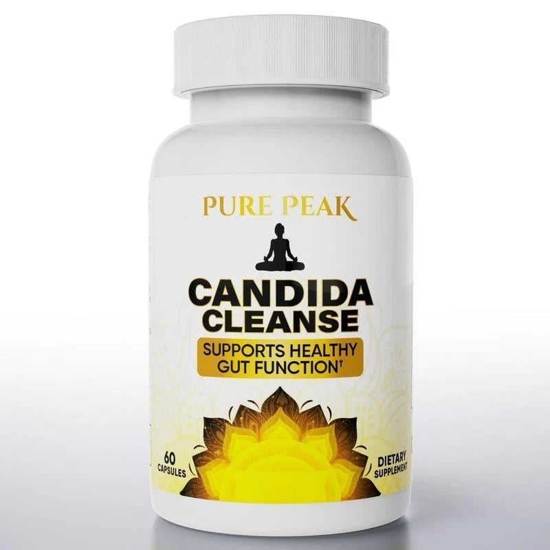 Pure Peak Candida Cleanse - Boost Gut & Colon Health - 60 Capsules