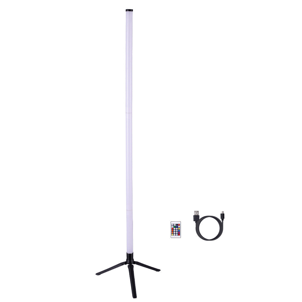 Govee RGBIC Floor Lamp, LED Corner Lamp Works with Alexa, Smart Modern Floor Lamp with Music Sync and 16 Million DIY Colors, Color Changing Standing Floor Lamp for Bedroom Living Room Black