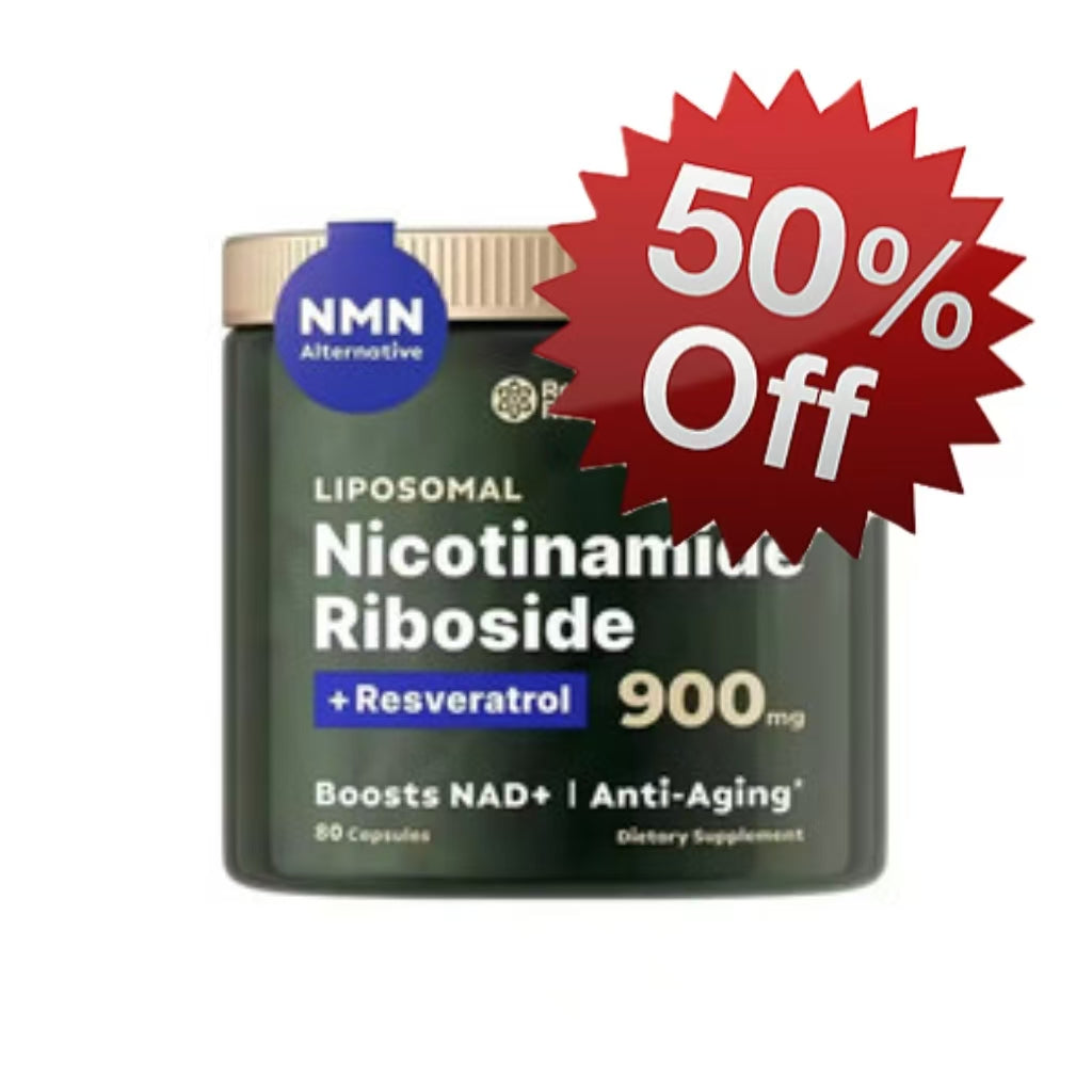 Reus Research NR900-NAD+Supplement for Skin Aging Support, Energy, and Focus - 80 Count - Vitamin Healthcare Fitness