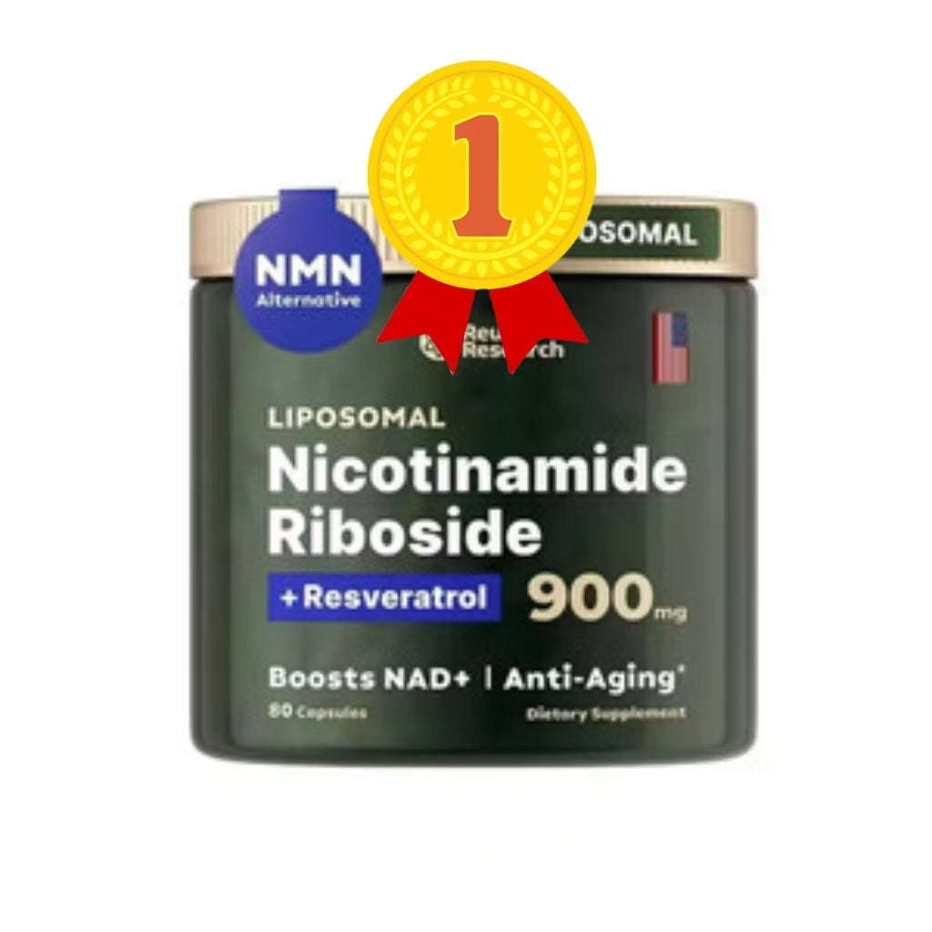 Reus Research NR900-NAD+Supplement for Skin Aging Support, Energy, and Focus - 80 Count - Vitamin Healthcare Fitness